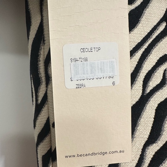 NWT Bec & Bridge Zebra 2 Piece matching set - Picture 3 of 5